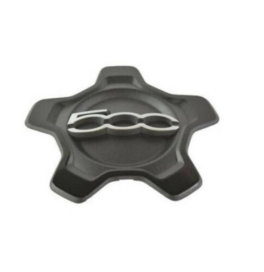 Fiat Wheel Cap - Center (Black/Chrome)